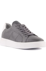 Resim Sail Lakers - Gri Deri Bağcıklı Erkek Sneaker 