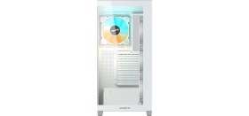 Resim Gigabyte C500P St 50MM Soğutma Mesafeli Rgb Cam Mid-Tower Kasa (Beyaz) 