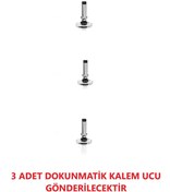 Resim TEKNETSTORE Dokunmatik Kalem Passive 2 In 1 Yedek Ucu Tablet Kalemi Çizim & Yazı Kalemi Yedek Uç 