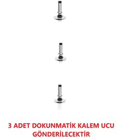 Resim TEKNETSTORE Dokunmatik Kalem Passive 2 In 1 Yedek Ucu Tablet Kalemi Çizim & Yazı Kalemi Yedek Uç 