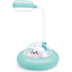 Resim Top Havuzunda Kitty Figür LED Şarjlı Masa Lambası 