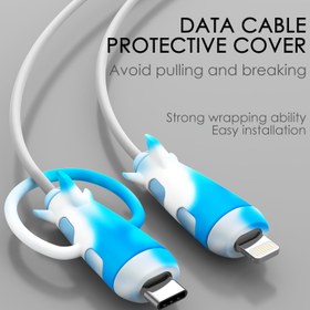 Resim 2 adet, USB ve Type C Veri Kablosu için Koruyucu Kapak 