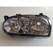 Resim AYFAR 1992-1998 Volkswagen Golf 3 Far Lambası Sol Manuel-Elektrikli-Sissizi-Şeffaf Cam (H1-H1) (Ayfar) (Ad 