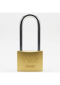Resim Ymk Sarı Boyalı Uzun Kancalı Döküm Asma Kilit 63mm 