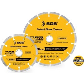 Resim Sgs 230Mm Soketli Elmas Testere Sgs2257 (1 Adet) 