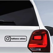 Resim Genel Markalar Instagram Logo Kişiye Özel Hesap Ismi özel yeni sticker 26*7 Cm 