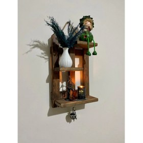 Resim Ser Ticaret Ahşap Dekoratif Ceviz Anahtarlık A-7 