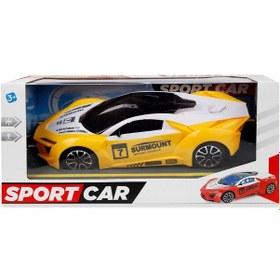 Resim Canem Kutulu Pilli Sesli Işıklı Spor Arabası Sarı 3+ Yaş 