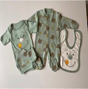 Resim Gülers Collection Figürlü 5li Bebek Tulum Seti tulum çıtçıtlı Badi bere önlük eldiven Model Çeşitlerimiz Mevcuttur 