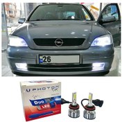 Resim Opel Astra G Led Xenon Kısa Far Ampulü H7 Duo Yeni Seri Beyaz 1998-2004 
