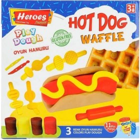 Resim MCM Group ERN-584 Heroes Orta Kutulu Burger Oyun Hamuru Seti 