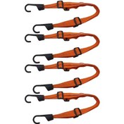 Resim Teltree Motorsiklet Kaskı İçin 1.5x Esnek Genişletilebilir 60cm Turuncu Yansıtıcı Bağlantı Kordonu 4 Adet 