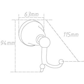 Resim Fause Bornoz Askılık Pandora Altın Gold Altın 
