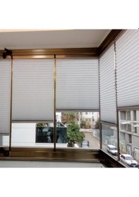 Resim Cam Balkon Perdesi Plise Perde 