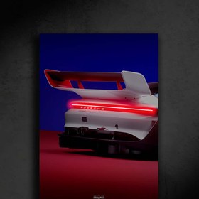 Resim Porsche 911 GT3 R Rennsport Araba Poster (Neon) 