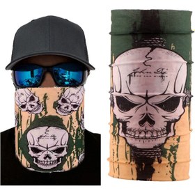 Resim İkrelia Motorcu Boyunluk Baf Buff Bandana 25x48 cm Model 5 (5248) 