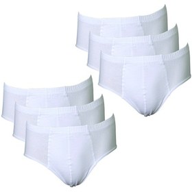 Resim Bensur Pamuklu Erkek Külot Ekonomik Paket 6'lı Beyaz 