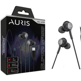 Resim Auris HF09 Type-C Note10 Wired Headset Kulakiçi Kablolu Kulaklık 