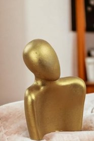 Resim Biblo Heykel Insan Silüeti Orta Boy Altın Model 9 Rubiblom9Altın 