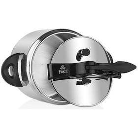 Resim Vento Sıyah 7 Lt Klasık Duduklu Tencere Gümüş 