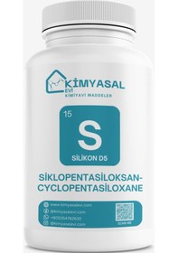 Resim SİKLOPENTASİLOKSAN- CYCLOPENTASİLOXANE (D5 SİLİCONE) hammadde 100g 