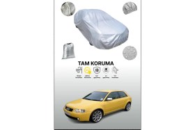 Resim Dokaca Gri Audi S3 1999 - 2001 Uyumulu Oto Branda, Araba Brandası, Koruyucu Örtü 