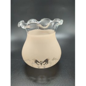 Resim Kuğulu Avize Avize Camı.somon-Şeffaf Renkte,çiçekli.8.volanlı.normal Ampule Göre.(E.27) 