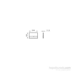 Resim VitrA Select 740-1101 Kumanda Paneli, Siyah - Krom 