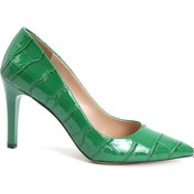 Resim OZ DOROTHY Yeşil Krokodilli Stiletto 