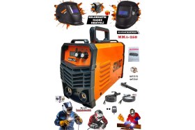 Resim 250 Amper Inverter Dijital Ekran Fan Soğutma Kademeli Çanta Kaynak Makinesi Bakır Sargı Maske Hediye 