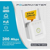 Resim POWERMASTER PW-WR22 300 MBPS 2 ANTEN USB WIFI REPEATER+ACCESS POINT Weko