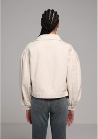 Resim Colin's Colins Oversize Fit Düğmeli Astarsız Kadın Ecru Denim Ceket Cl1079821 Q1.v1 Dn44909 Denim 