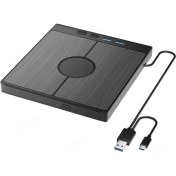Resim DVD Yazıcı Okuyucu 7 Girişli Çok Fonksiyonlu Oyun Film Video USB Type-C Sd Kart Girişli Windovs Mac ve Laoptop Uyumlu 