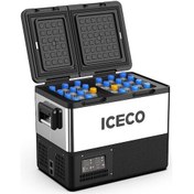 Resim ICECO TCD55 12/24Volt 55 Litre Çift Bölmeli Outdoor Kompresörlü Oto Buzdolabı/Dondurucu 