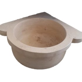 Resim Mym - Traverten Düz Köşe Kurna Krem 