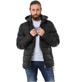 Resim Cipo & Baxx Cm202 Erkek Şişme Mont Siyah 