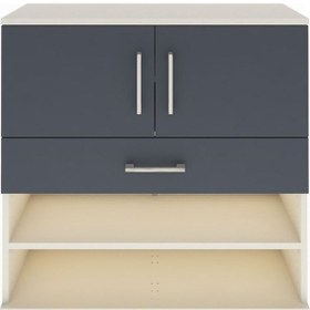 Resim Arges Şifonyer 3 Raflı Tek Çekmeceli 2 Kapaklı 88x30x96 Aytaşı-antrasit Aytası 