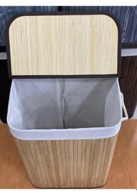 Resim Bambu Kirli Çamaşır Sepeti Dikdörtgen Diğer 