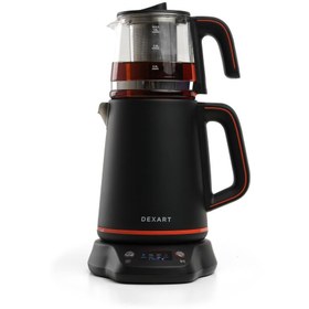 Resim Dexart PerfectTea Dijital Çay Makinesi-Siyah Çelik 
