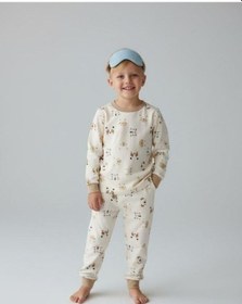 Resim Zekids Erkek Çocuk Animal Baskılı Pamuklu Pijama Takım-16824 Renklı 