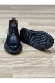 Resim Terziayhan Siyah Bağcıklı Deri Bot 