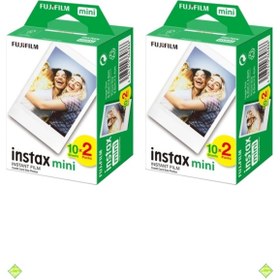 Resim Fujifilm Instax Mini 12 11 10 Uyumlu Film 2'li Set 40 Poz 