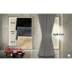 Resim MOPS TOFAŞ DOĞAN-ŞAHİN OTO RAYLI PERDE SETİ 3 CAM-GRİ 