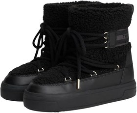 Resim TOMMY HILFIGER TOMMY HILFIGER Kadın Marka Logolu Şık Görünüşlü Kış Kullanımına Uygun Siyah Bot & Bootie FW0FW08788 BDS 