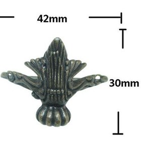 Resim Suntek 12 Adet Antik Takı Göğüs Ahşap Kutu Dekoratif Ayak 