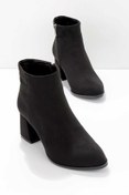 Resim Bambi Siyah Süet Kadin Bot & Bootie K02137040302 Bambi