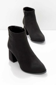 Resim Bambi Siyah Süet Kadin Bot & Bootie K02137040302 