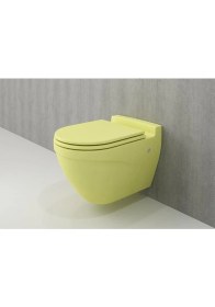 Resim Bocchi Taormina Arch Asma Klozet Mat Sarı Kapak Hariç 1012-026-0128 