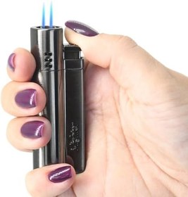 Resim 815 Double Jet Füme Çakmak 