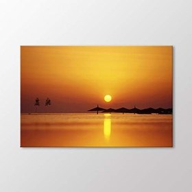 Resim Arty Tablo Gün Batımı Antalya Tablo Amz-Ala187-X 45X30 